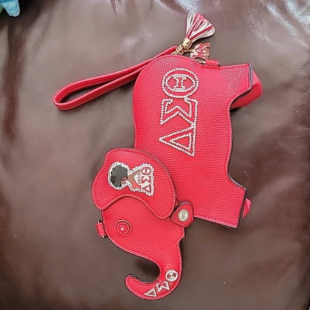 1 of a kind DST elephant bag with lots of bling + Dst bracelet and pen set